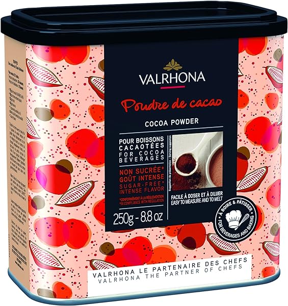 Dutch Processed French Cocoa Powder. Chef’s Choice Cocoa Powder. Warm, Red Color, Pure, Dark, Intense Flavor. Poudre de Cacao. Great for Desserts and Hot Chocolate. Kosher. 250g (Pack of 1) in Pakistan in Pakistan