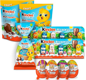 Kinder Chocolate Easter Bundle, 9 Count, Assorted Chocolate Candy, Easter Basket Stuffers, 5 Packs and 4 Eggs in Pakistan