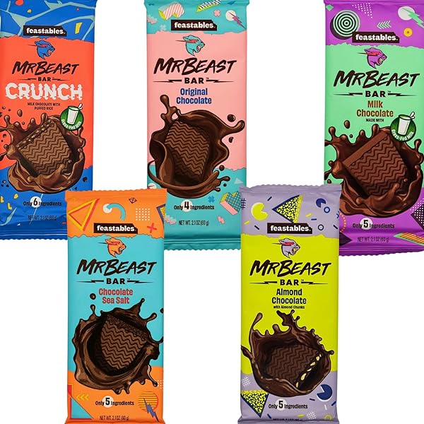 Feastables Mr Beast Chocolate Bars – NEW Cr in Pakistan