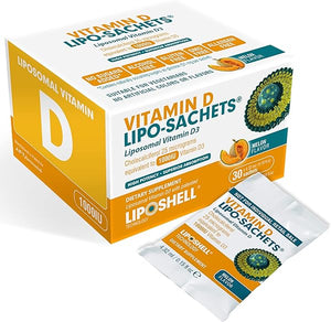 Lipo-Sachets Liposomal Liquid Gel Vitamin D3 1000IU - 30 High Potency Liposomal Vitamin D Gel Packets Melon Flavor Liquid Vitamin D Supplements. Healthy Immune System Support Vegetarian Non-GMO in Pakistan