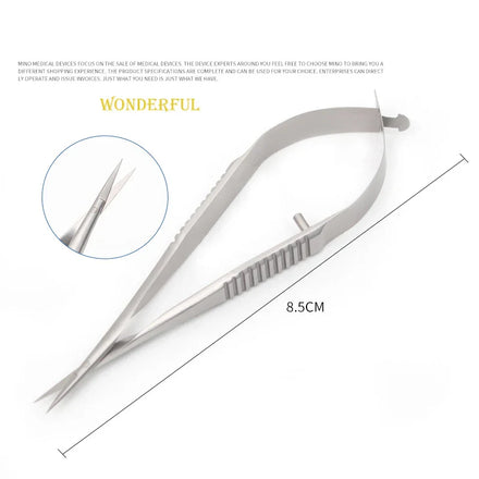 8.5cm Venus Scissors Ophthalmic Micro Scissors Stainless Steel Titanium Micro Instruments iris