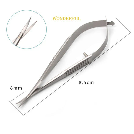8.5cm Venus Scissors Ophthalmic Micro Scissors Stainless Steel Titanium Micro Instruments iris