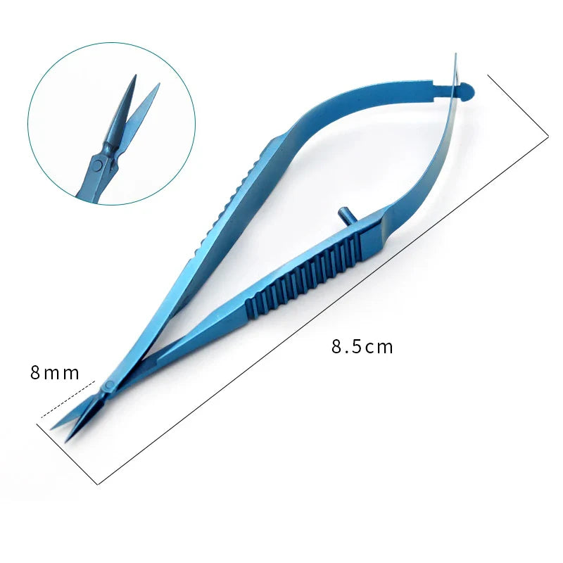 8.5cm Venus Scissors Ophthalmic Micro Scissors Stainless Steel Titanium Micro Instruments iris