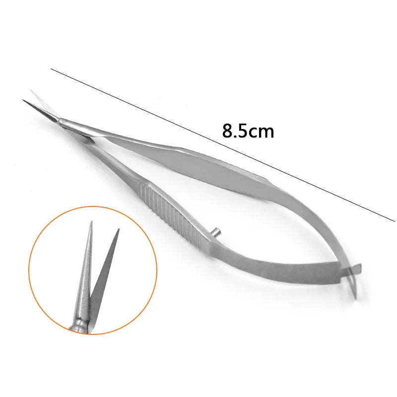 8.5cm Venus Scissors Ophthalmic Micro Scissors Stainless Steel Titanium Micro Instruments iris