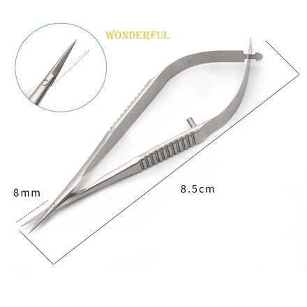 8.5cm Venus Scissors Ophthalmic Micro Scissors Stainless Steel Titanium Micro Instruments iris