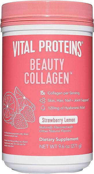 Beauty Collagen (Strawberry Lemon, Canister) - 120mg of Hyaluronic Acid and 15g of Collagen Per Serving in Pakistan in Pakistan