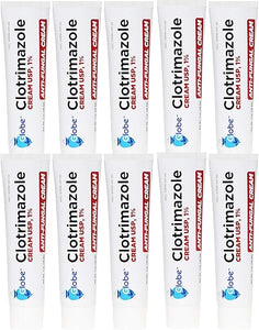 Globe (10 Pack) Clotrimazole Antifungal Cream 1% (1 oz) Relieves The itching, Burning, Cracking and Scaling associated with fungal infections (10- Pack) in Pakistan