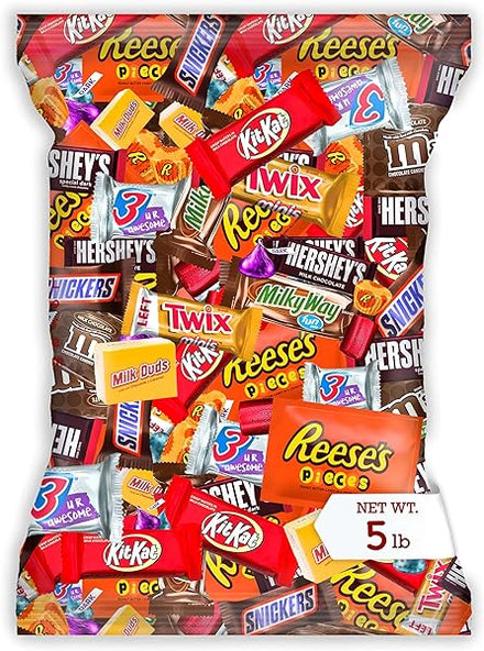 Bulk Chocolate Assortment Variety Pack - Chocolate Candy Variety Pack - 5 lb Bag of Mixed Bulk Chocolate, Milk Chocolate, Dark Chocolate, Bars and more! Bulk Candy Mix for Candy Bags - Candy - Chocolate (5 LBS) in Pakistan