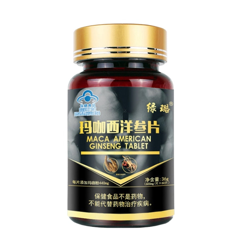 Testosterone Booster for Men Increase Length Stamina Maca & Ginseng Energy Strength Enhance Erection Growth Thickening Vegan