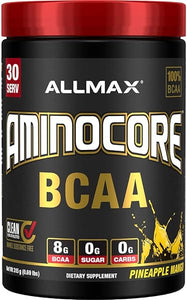 AMINOCORE BCAA Powder, 8.18 Grams of Amino Acids, Intra and Post Workout Recovery Drink, Gluten Free, Pineapple Mango, 315 g in Pakistan