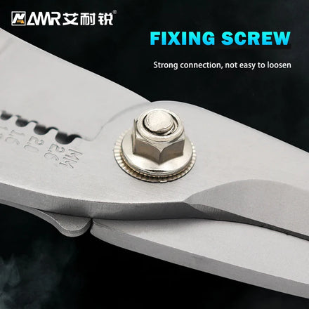 AMR 6-inch 8-inch stainless steel multifunctional electrician scissors for cutting crimping stripping wires