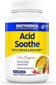 Acid Soothe, Support for Occasional Heartburn, 3-in-1 Formula with Enzymes & Soothing Herbs, 30 Count in Pakistan