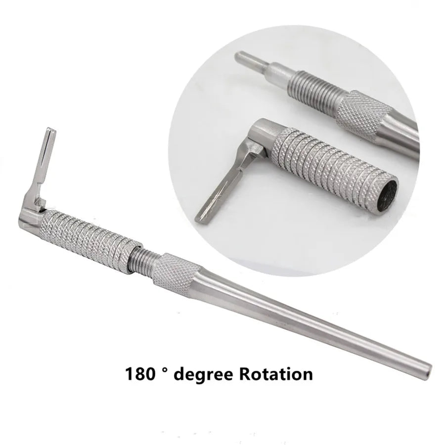 Adjustable 180° Scalpel Handle #3 Dental Medical Surgical Instruments