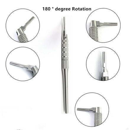 Adjustable 180° Scalpel Handle #3 Dental Medical Surgical Instruments