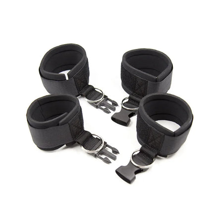 Adjustable Handcuffs And Blindfold Adult  Couples Collar Erotic Bdsm Bondage Set No Vibrator Games.