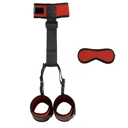 Adjustable Handcuffs And Blindfold Adult  Couples Collar Erotic Bdsm Bondage Set No Vibrator Games.