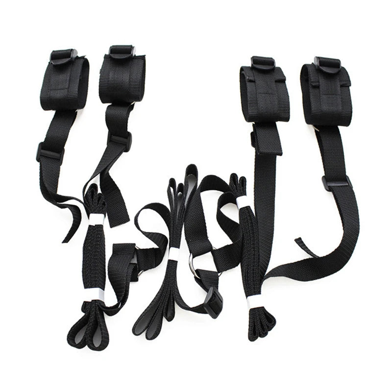 Adjustable Handcuffs And Blindfold Adult  Couples Collar Erotic Bdsm Bondage Set No Vibrator Games.