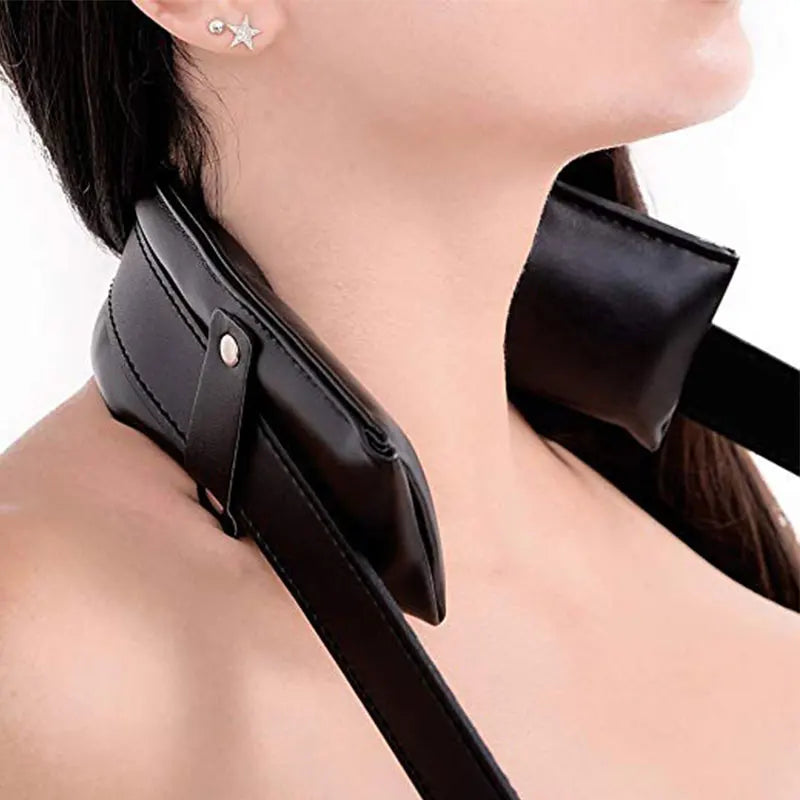 Adjustable Handcuffs And Blindfold Adult  Couples Collar Erotic Bdsm Bondage Set No Vibrator Games.
