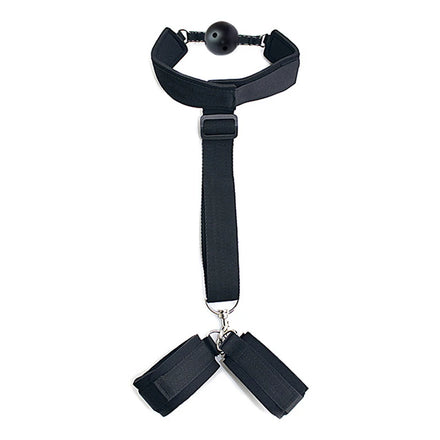 Adjustable Handcuffs And Blindfold Adult  Couples Collar Erotic Bdsm Bondage Set No Vibrator Games.