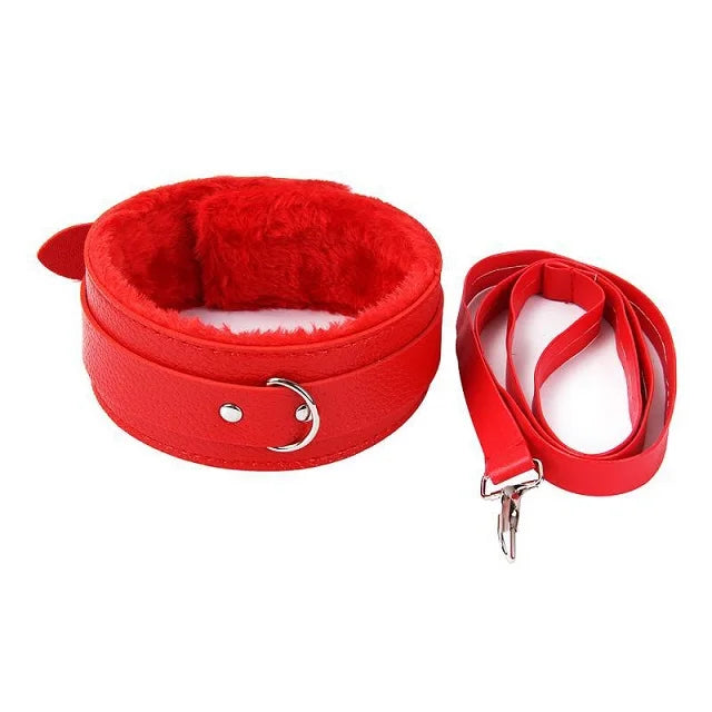 Adult SM Products BDSM Swing Toys Bondage Faux Leather Neck Collar Stimulation Flirting Leash Restraint For
