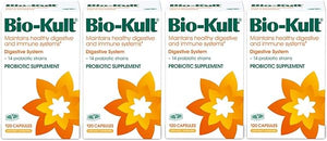 Advanced Probiotics -14 Strains, Probiotic Supplement, Probiotics for Adults, Lactobacillus Acidophilus, No Need for Refrigeration, Non-GMO, Gluten Free Capsules-120 Count (Pack of 4) in Pakistan