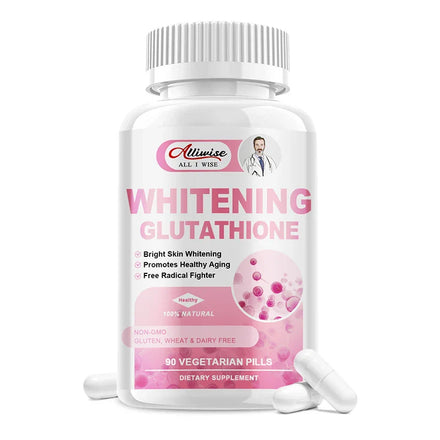 Alliwise Glutathione Capsules Collagen Whiten Capsule Anti-Aging Boosting Immunity Dull Skin Whitening Skin Whitening Gummies