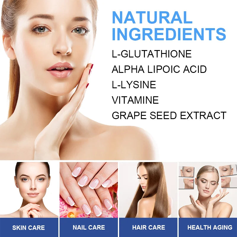 Alxfresh Glutathione Capsules for Antioxidant, Detox, Immune System Skin Beauty, Liver Health Support Supplement