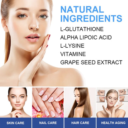 Alxfresh Glutathione Capsules for Antioxidant, Detox, Immune System Skin Beauty, Liver Health Support Supplement