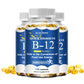 Alxfresh Vitamin B12 Capsule 500 Mcg Methyl B12 Organic Spirulina Supports Healthy Mood Energy Heart&Eye Vitamin B12 Supplement