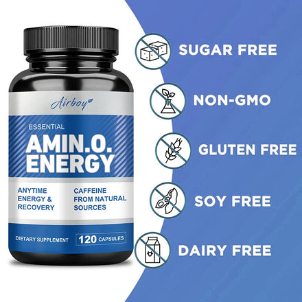 Amino Acid Capsules- Helps Increase Strength, Endurance, Protein Synthesis, Build Muscle Mass, Abs, Energy