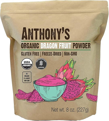 Anthony's Organic Dragon Fruit Powder, 8 oz, Freeze Dried, Gluten Free, Non GMO in Pakistan
