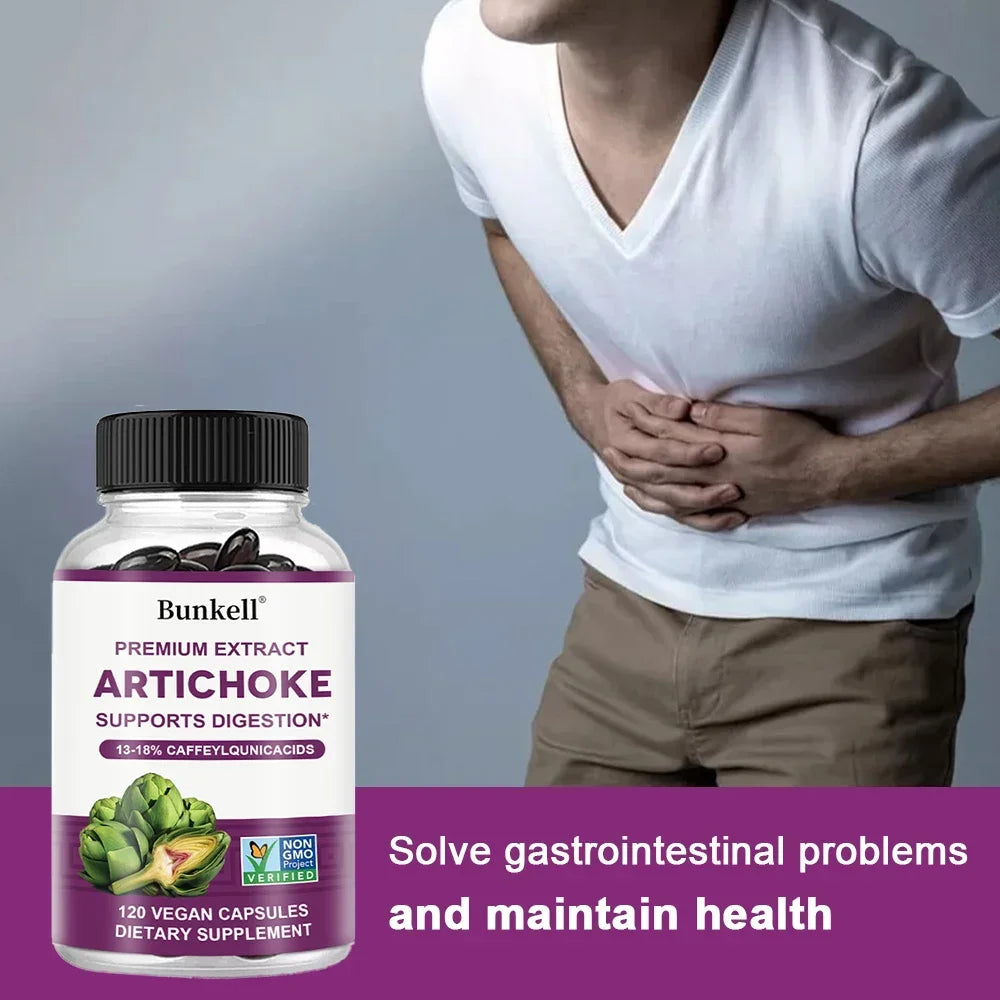 Artichoke Extract, 13-18% Caffeoylquinic Acids, Dietary Supplement, Supports Digestion, Liver and Bile Health, Cardiovascular