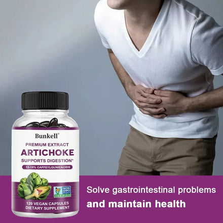 Artichoke Extract, 13-18% Caffeoylquinic Acids, Dietary Supplement, Supports Digestion, Liver and Bile Health, Cardiovascular