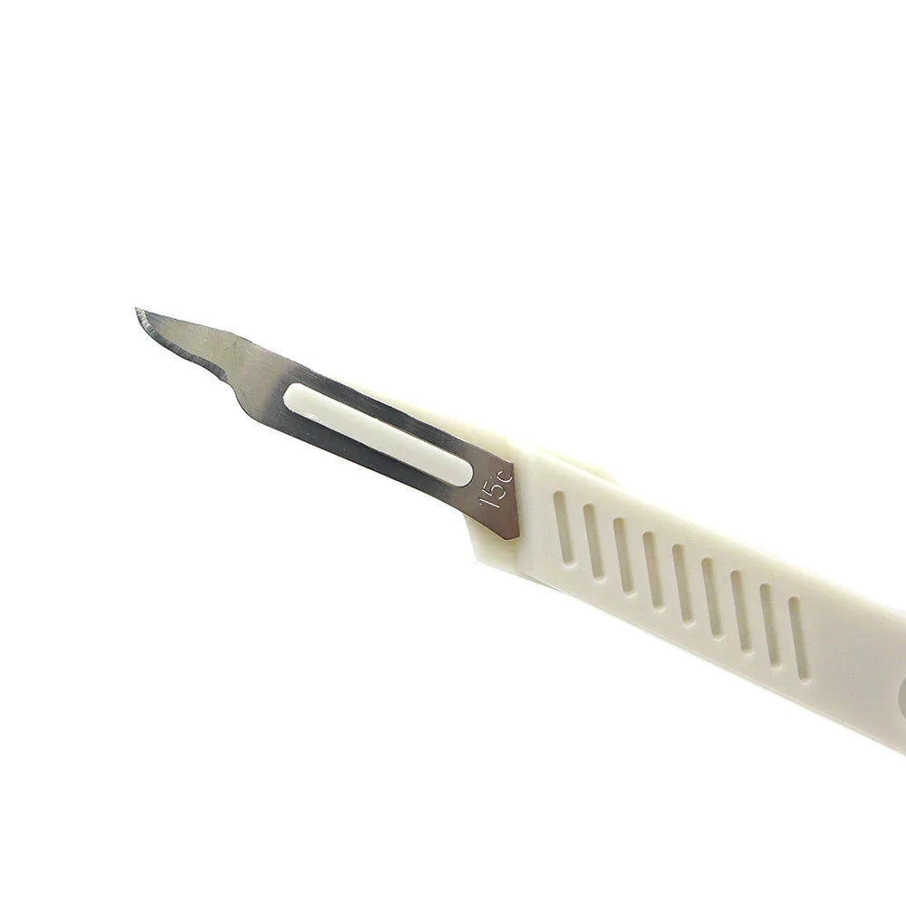 Aseptic Disposable 10# Round Head 10 Scalpels, 11 Point Scalpels For Surgical Skin, Laboratory Anatomy, Carving And Craft Hobby