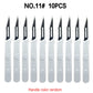 Aseptic Disposable 10# Round Head 10 Scalpels, 11 Point Scalpels For Surgical Skin, Laboratory Anatomy, Carving And Craft Hobby