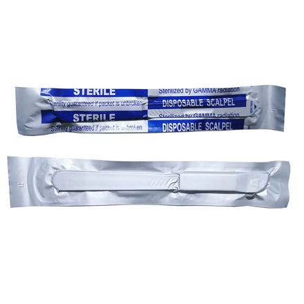 Aseptic Disposable 10# Round Head 10 Scalpels, 11 Point Scalpels For Surgical Skin, Laboratory Anatomy, Carving And Craft Hobby
