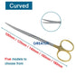 Autoclavable Tissue Scissors Stainless Steel Golden Handle Blunt Scissors Straight Head Curved Head Surgical Scissors