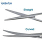 Autoclavable Tissue Scissors Stainless Steel Golden Handle Blunt Scissors Straight Head Curved Head Surgical Scissors