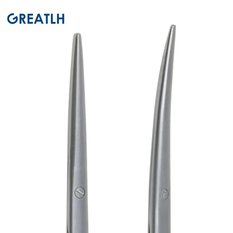 Autoclavable Tissue Scissors Stainless Steel Golden Handle Blunt Scissors Straight Head Curved Head Surgical Scissors