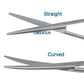 Autoclavable Tissue Scissors Stainless Steel Golden Handle Blunt Scissors Straight Head Curved Head Surgical Scissors