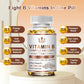B-Complex Vitamin Supplements (B1 B2 B3 B5 B6 B12 Folic Acid&Biotin) Relieve Stress Improve Immunity System Strong Bones &Teeth