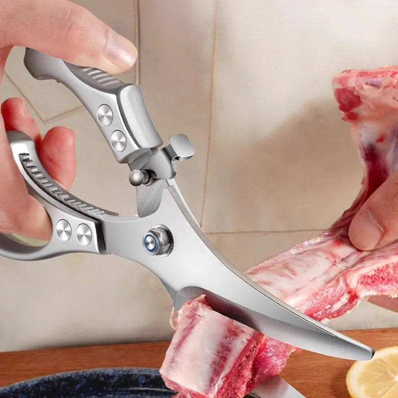 BAKULI-1pcs chicken bone scissors, household multifunctional thickened stainless steel kitchen bone cutter special food cutter
