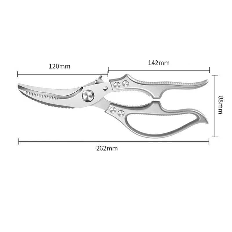 BAKULI-1pcs chicken bone scissors, household multifunctional thickened stainless steel kitchen bone cutter special food cutter