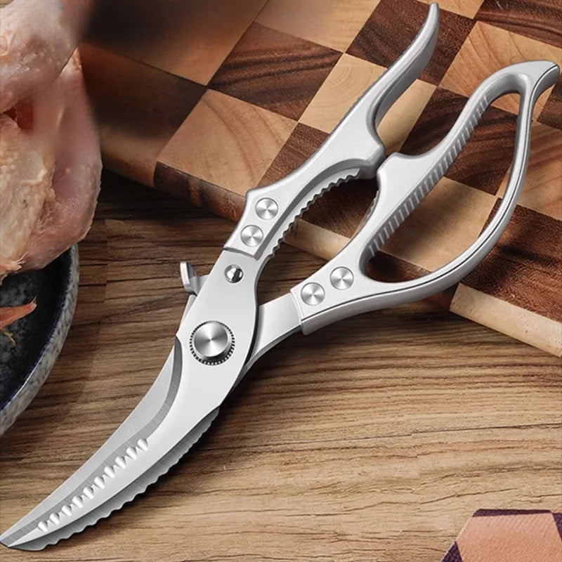 BAKULI-1pcs chicken bone scissors, household multifunctional thickened stainless steel kitchen bone cutter special food cutter
