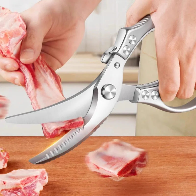 BAKULI-1pcs chicken bone scissors, household multifunctional thickened stainless steel kitchen bone cutter special food cutter