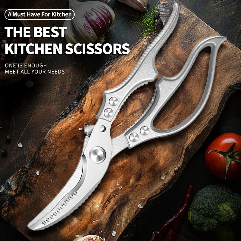 BAKULI-1pcs chicken bone scissors, household multifunctional thickened stainless steel kitchen bone cutter special food cutter