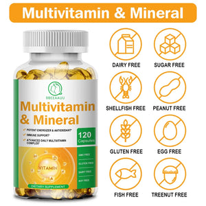 BBEEAAUU Compound Vitamin Mineral Capsules Capsules with Zinc Calcium Magnesium Immune Health Daily Health Supplements in Pakistan