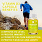 BW Vitamin D3 Capsules Strengthens Bones, Teeth, Heart and Nerves, Enhances Immune System Function Supplement For Women & Men