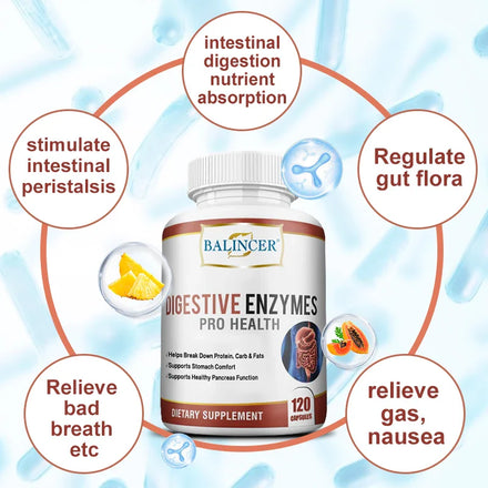 Balincer Digestive Enzyme Supplement - Supports Nutrient Absorption | Gut Health - Immune Support - Non-GMO