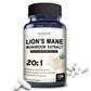 Balincer Lion's Mane Mushroom Extract Supplement for Mood and Sleep Health, Non-GMO, Gluten-free